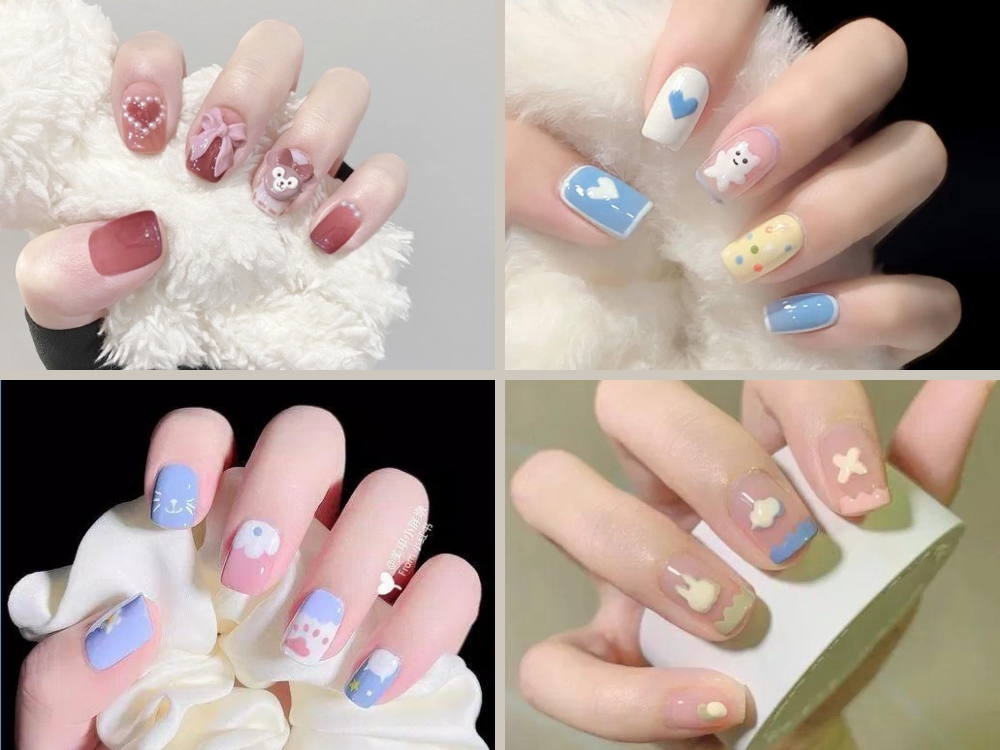 99+ Mẫu Nail Móng Ngắn Đẹp, Cute, Nhẹ Nhàng Cho Nàng | TIKI