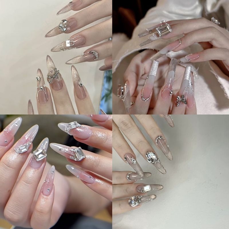 Bỏ túi 20+ Mẫu Nail Trong Suốt Nhẹ Nhàng, Thanh Lịch
