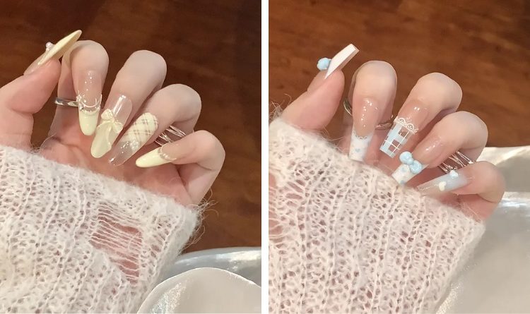 Mẫu nail nơ XINH XẮN DỄ THƯƠNG dễ phối đồ cho các nàng