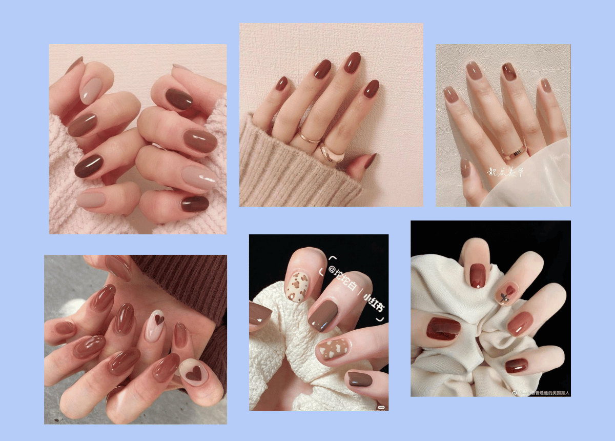 24+ Mẫu Nail Màu Nâu Sữa Đẹp, Sang Chảnh, Tôn Da Cho Các Nàng | TIKI