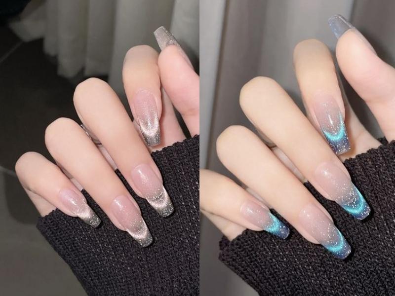 20+ mẫu nail mắt mèo lấp lánh và dáng tay phù hợp