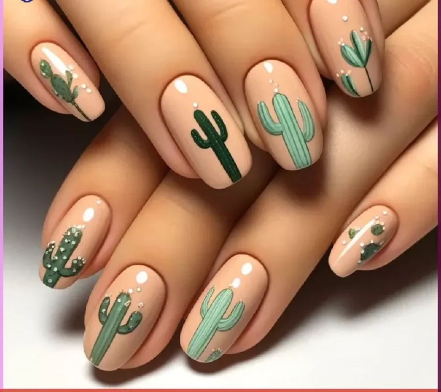 Top 10 Mẫu nail xương rồng siêu dễ thương cho nàng cá tính