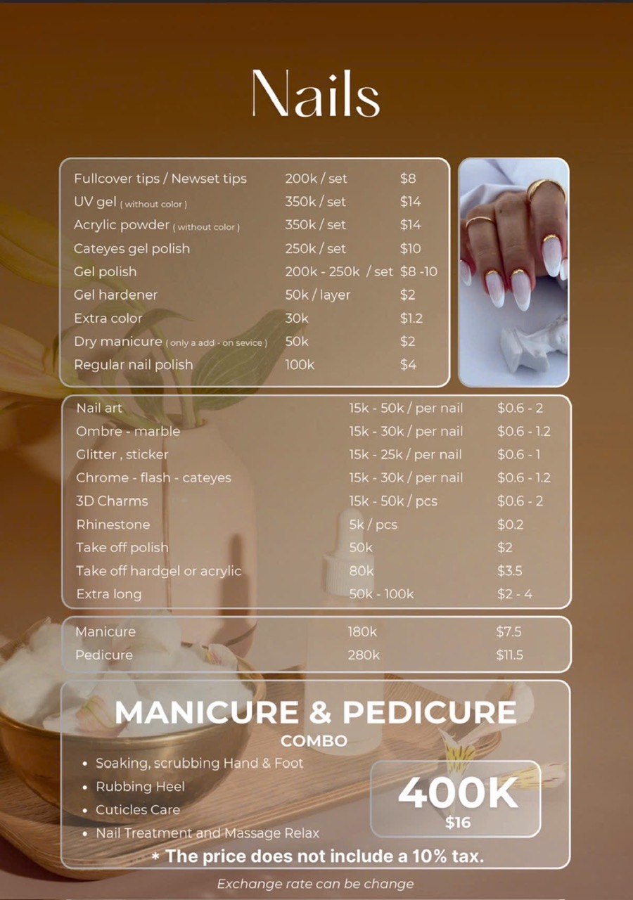Dịch Vụ Làm Nail Tại Soul Care Spa - Bảng Giá Nail Giá Rẻ
